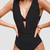 Luxe Shaping Swimsuit with Deep V-Neck