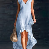 Sienna | Ruffle High-Low Boho Dress