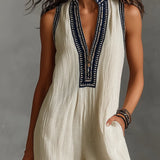 Fiamma  | Sleeveless jumpsuit with high collar