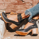 Ginevra - Multi-Strap Heels with Chunky Sole