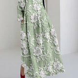 Avery - Elegant Printed Maxi Dress