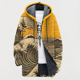 Coat with Wave Pattern