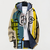 Coat with Abstract Pattern
