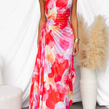 Kacie - Pleated Summer Maxi Dress