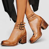 Ginevra - Multi-Strap Heels with Chunky Sole
