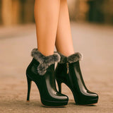 Heather - Cosy Heeled Boots