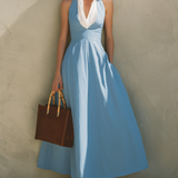 Charlotte - Light blue sleeveless long dress
