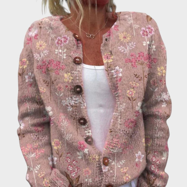 Ilaisaane - Autumn Floral Cardigan