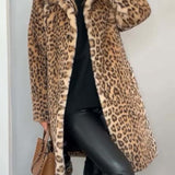 Leia - Long Leopard Print Coat