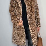 Leia - Long Leopard Print Coat