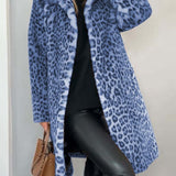 Leia - Long Leopard Print Coat