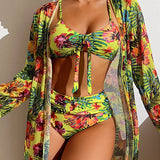 Glenda - Bikini with Floral Skirt