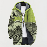 Coat with Wave Pattern