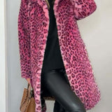 Leia - Long Leopard Print Coat