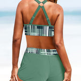 Janette - High-Waisted Ribbed Bikini