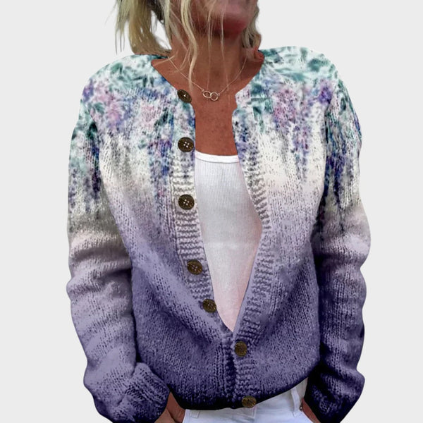 Kowhai - Autumn Floral Cardigan