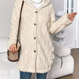 Sara - Fluffy Hooded Coat