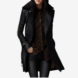 Carolina - Elegant Leather Coat