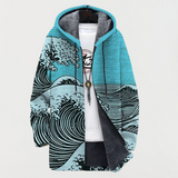 Coat with Wave Pattern