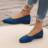 Sela - Comfortable Wedge-Heel Ballet Flats