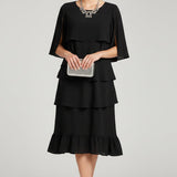 Anna | Elegant Ruffle Midi Dress