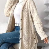 Sara - Fluffy Hooded Coat