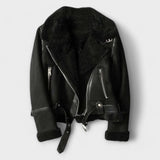 Fern - Suede Aviator Coat