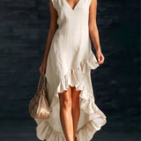 Sienna | Ruffle High-Low Boho Dress