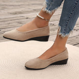 Sela - Comfortable Wedge-Heel Ballet Flats