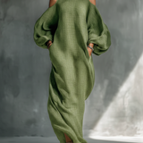 Georgina - Light Green Off-Shoulder Maxi Dress