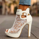 Liliana - Lace Heels
