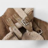 Fern - Suede Aviator Coat