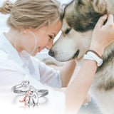 Dog Hug Ring (Rose Gold)