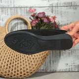 Sela - Comfortable Wedge-Heel Ballet Flats