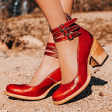 Ginevra - Multi-Strap Heels with Chunky Sole