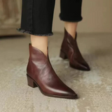 Camila - Luxury Ankle Boots with Low Heel
