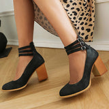 Madison - Flat Sandals with Ankle Strap and Thick Sole