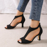 Camila - High-Heeled Sandals with Cut-Out Toe