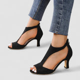 Camila - High-Heeled Sandals with Cut-Out Toe