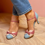 Bellarosa - Colourful Knot Sandals with Straps and Round Toe