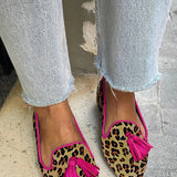 Asma™ - Leopard print flat shoes