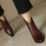 Camila - Luxury Ankle Boots with Low Heel