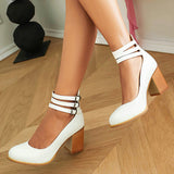 Madison - Flat Sandals with Ankle Strap and Thick Sole