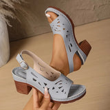 Cristy | Ankle Strap Block Heel Sandals