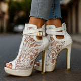 Liliana - Lace Heels
