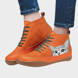 Kitty - Leather Boots for Cat Lovers