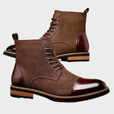 Oxford Leather Ankle Boots