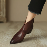 Camila - Luxury Ankle Boots with Low Heel