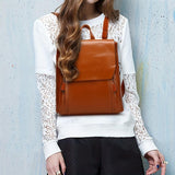 Violet – Vintage Backpack Handbag with Quilted Pattern