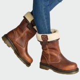 Lined Leather Winter Ankle Boot